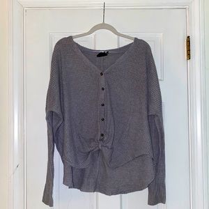 Out From Under oversized thermal button down